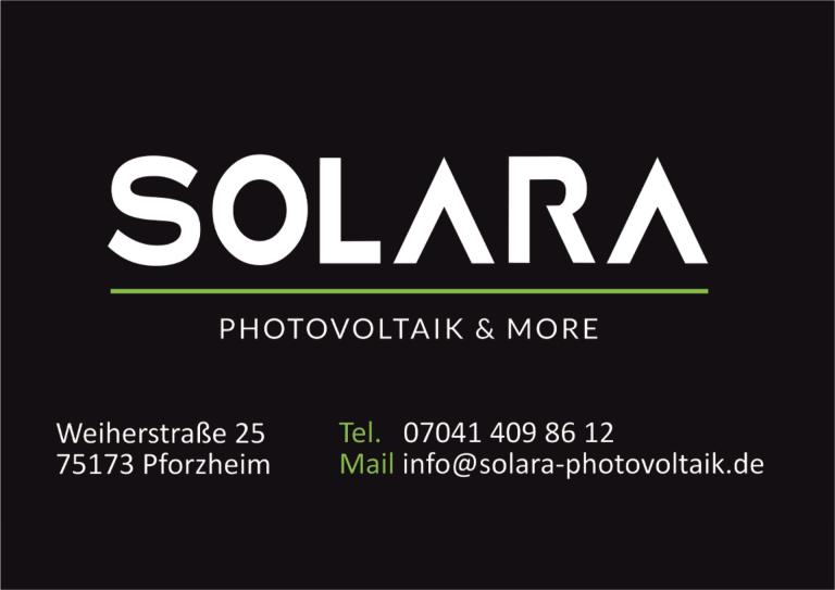 Logo Solara Photovoltaik + more Pforzheim